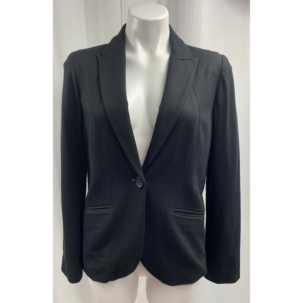 Chico's Blazer Button Close Tailored Look Deep V Neck